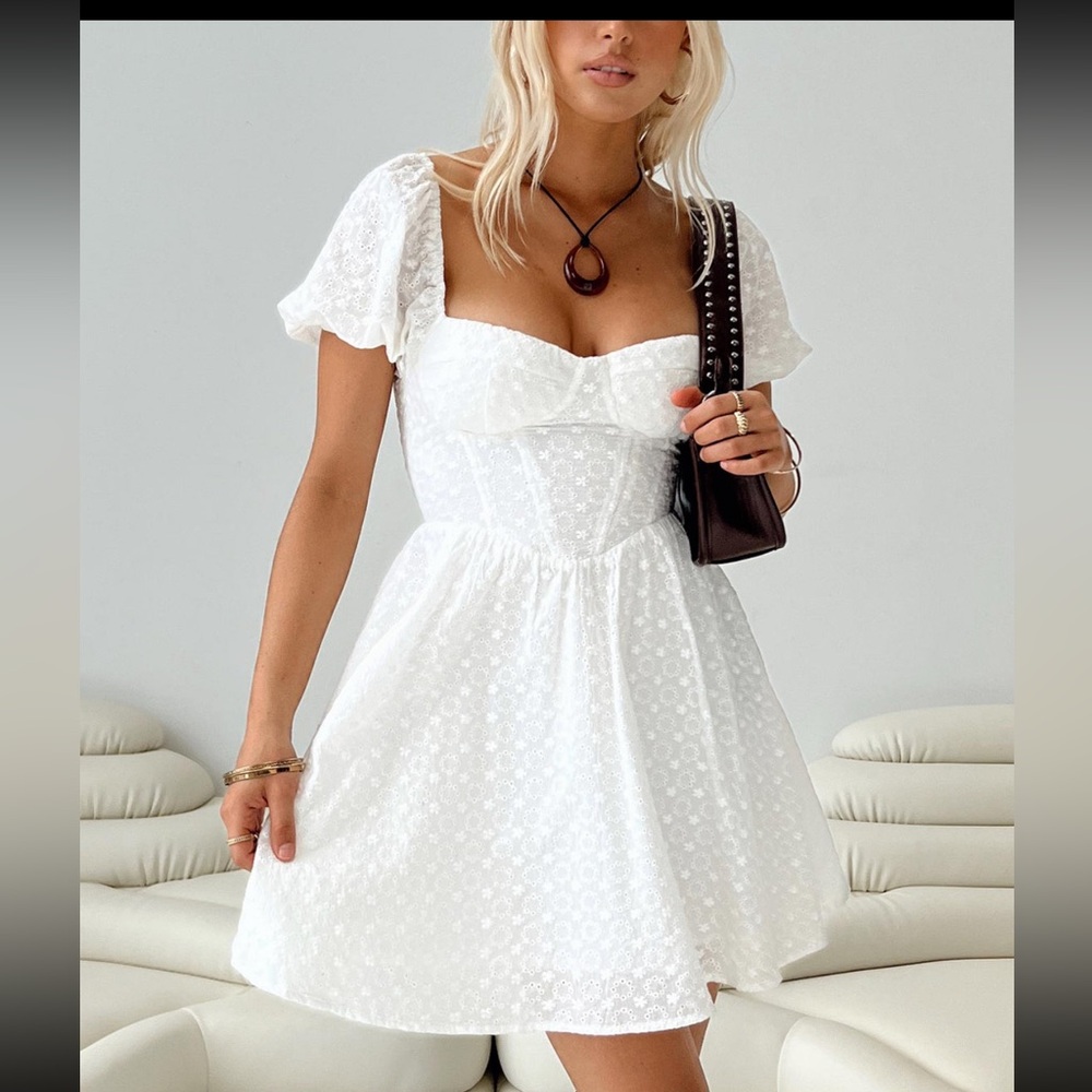Princess Polly Darso Mini Dress White